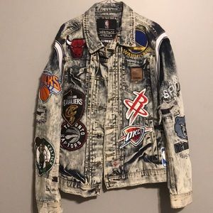 NBA  ALL LOGO Denim Jacket